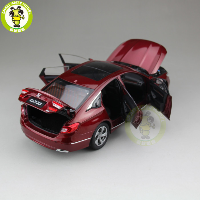 1/18 Honda Accord 10th Sedan Diecast Metal Car Model Toys Boy Girl Birthday Gift Collection Hobby Red