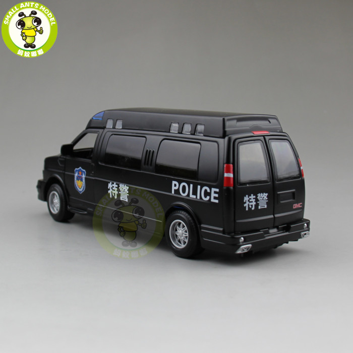 1/32 GMC SAVANA Diecast Metal Model Car Toy Boy Girl Gift Pull Back Sound Lighting