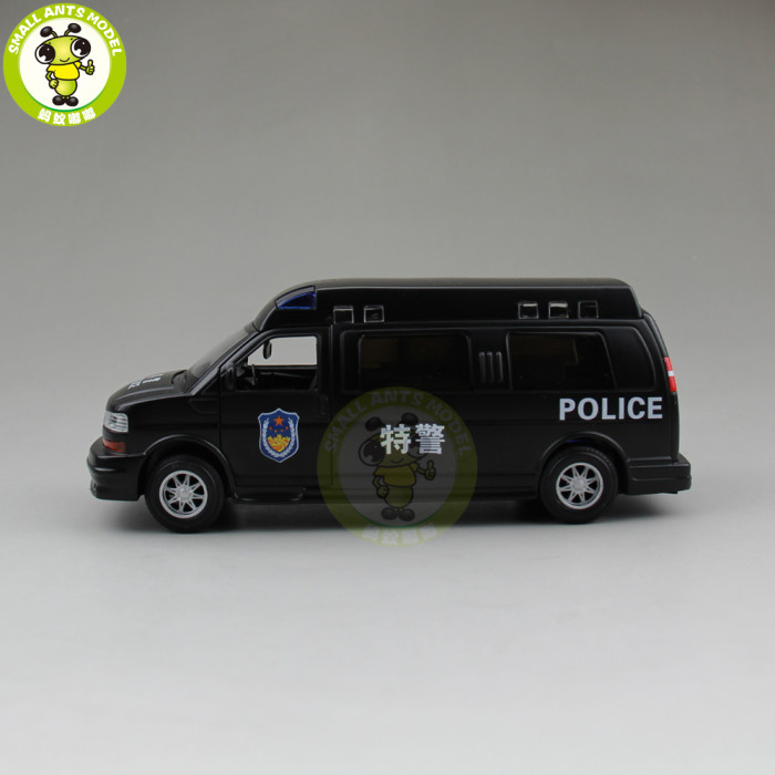 1/32 GMC SAVANA Diecast Metal Model Car Toy Boy Girl Gift Pull Back Sound Lighting