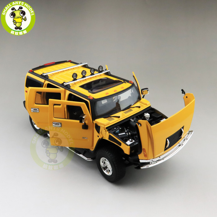 1/18 GreenLight Hummer H2 Diecast Model Car SUV Toys Boys Girls Gifts Yellow