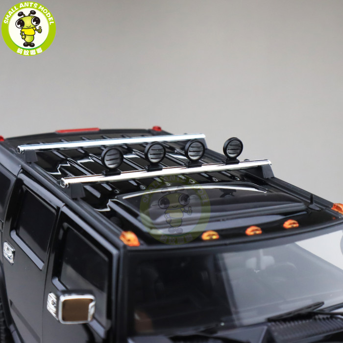 1/18 GreenLight Hummer H2 Diecast Model Car SUV Toys Boys Girls Gifts Black Color