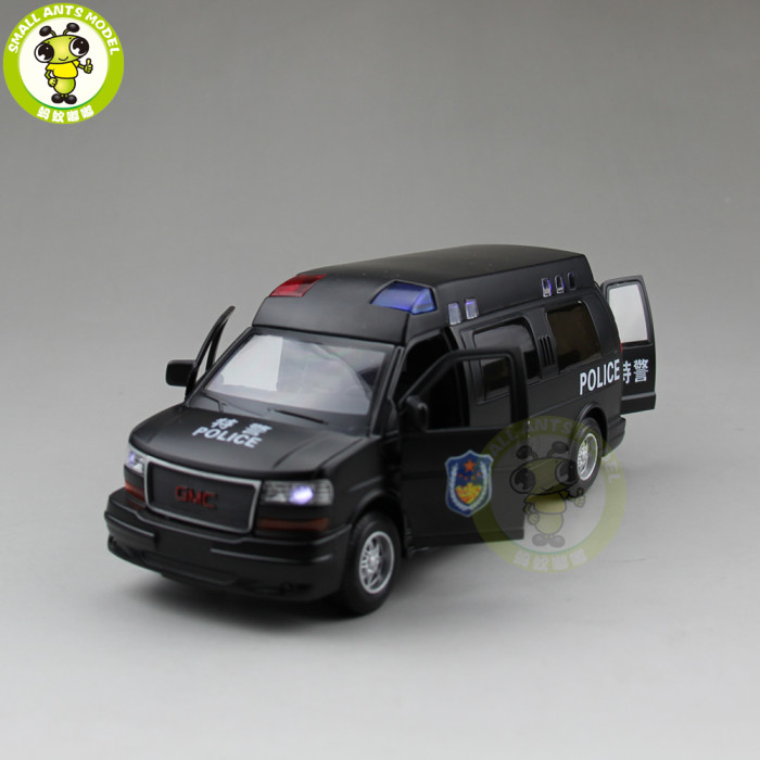 1/32 GMC SAVANA Diecast Metal Model Car Toy Boy Girl Gift Pull Back Sound Lighting