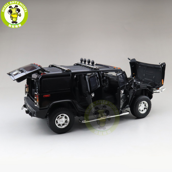 1/18 GreenLight Hummer H2 Diecast Model Car SUV Toys Boys Girls Gifts Black Color