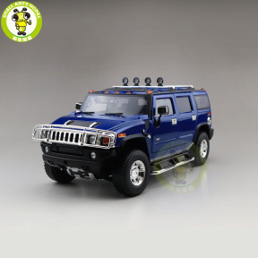1/18 GreenLight Hummer H2 Diecast Model Car SUV Toys Boys Girls Gifts Blue