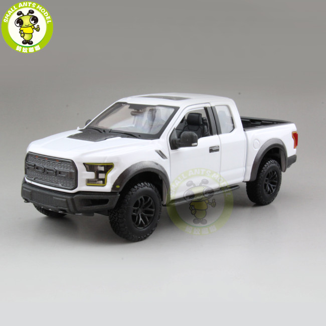 1/24 Maisto Ford F150 F 150 Raptor 2017 Pickup Truck Diecast Metal Car Model Toys for kids Boy Girl Gift Collection White