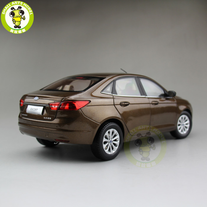 1/18 Ford Escort Diecast car model for collection gifts hobby Brown
