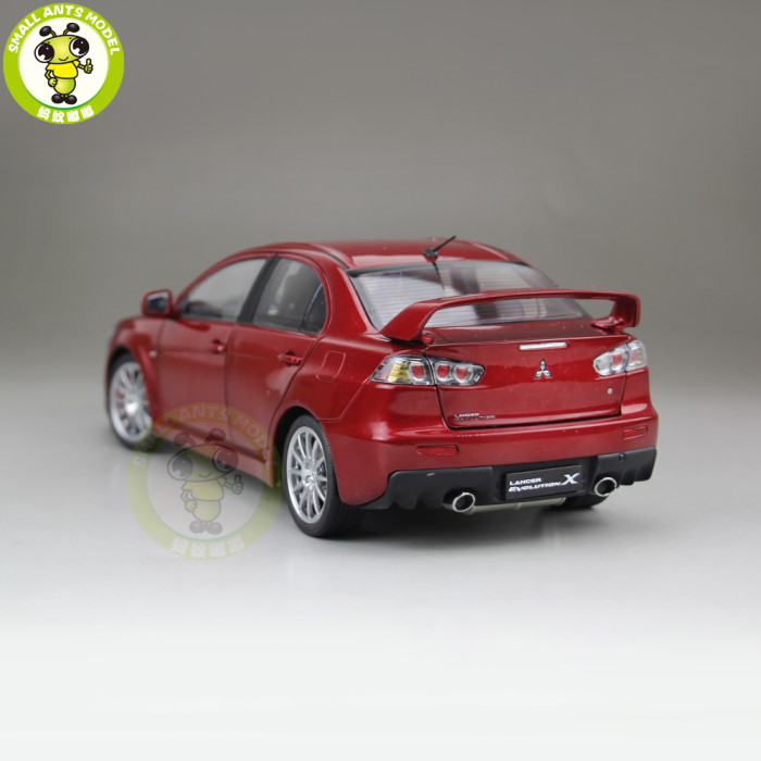 1/18 Mitsubishi Lancer EVO-X EVO X 10 Left Steering Wheel Diecast Metal Car Model Toy Boy Girl Gift Red Color