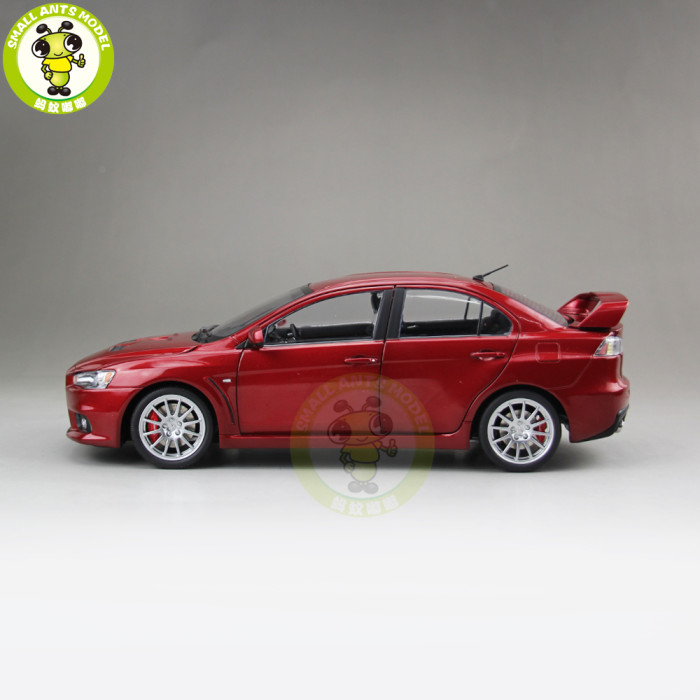 1/18 Mitsubishi Lancer EVO-X EVO X 10 Left Steering Wheel Diecast Metal Car Model Toy Boy Girl Gift Red Color