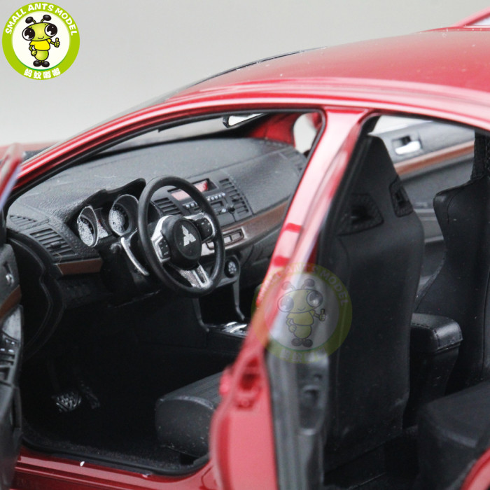 1/18 Mitsubishi Lancer EVO-X EVO X 10 Left Steering Wheel Diecast Metal Car Model Toy Boy Girl Gift Red Color