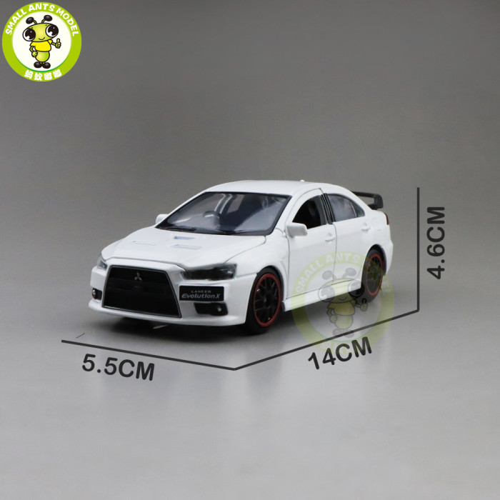 1/32 JACKIEKIM Mitsubishi Lancer EVO X 10 BBS RHD Diecast Model CAR Toys for kids Boy girl Gifts