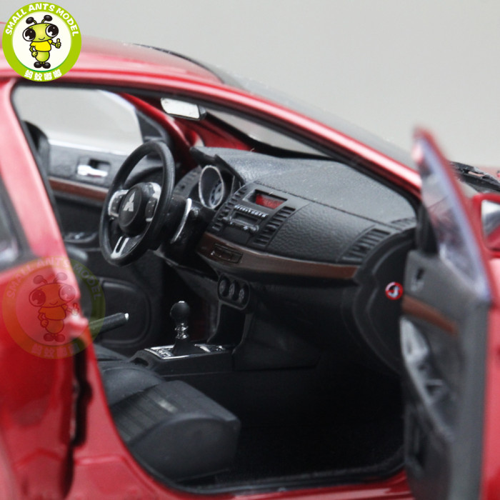 1/18 Mitsubishi Lancer EVO-X EVO X 10 Left Steering Wheel Diecast Metal Car Model Toy Boy Girl Gift Red Color