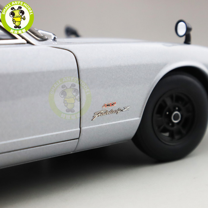 1/18 Autoart 77437 1969 NISSAN Fairlady Z432 PS30 Diecast Model Car Toys Boys Girls Birthday Gift Silve