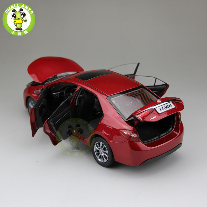 1:18 Toyota Levin Corolla 2014 Diecast Car Model Red Color