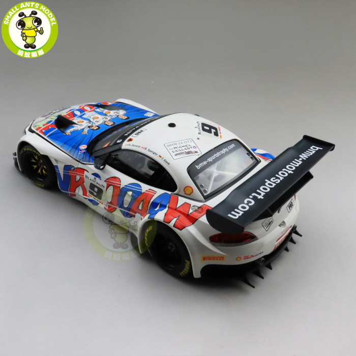 1/18 MINICHAMPS 2015 BMW Z4 GT3 24H de Spa Zanardi/Spengler/Glock #9 Diecast Model Car Toys Gifts