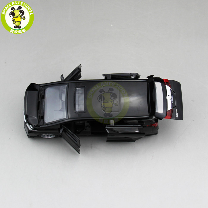 1/32 JACKIEKIM Toyota ALPHARD ROWEN Japan PREMIUM S-grade Diecast Model CAR Toys for kids Sound Lighting Pull Back gifts