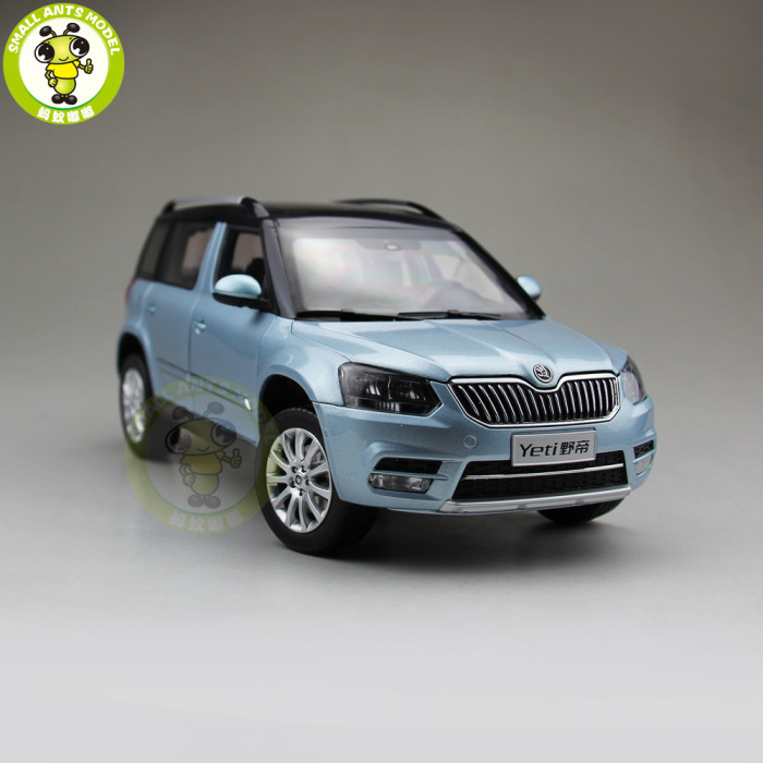 1/18 VW Skoda Yeti City SUV Diecast Metal SUV CAR MODEL gift hobby collection Blue