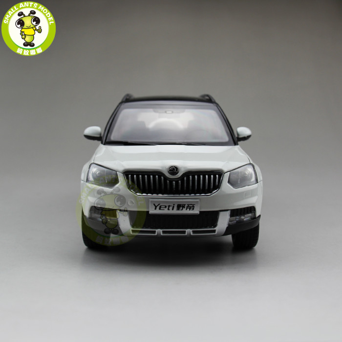 1/18 VW Skoda Yeti SUV Diecast Metal SUV CAR MODEL gift hobby collection White