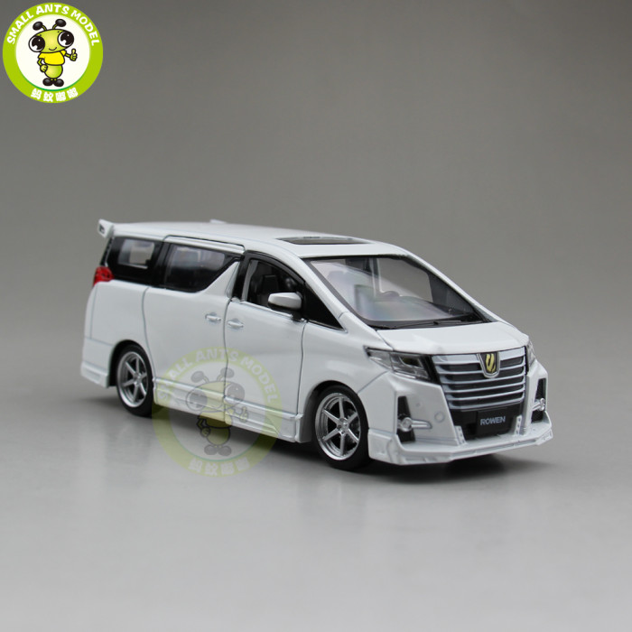 1/32 JACKIEKIM Toyota ALPHARD ROWEN Japan PREMIUM S-grade Diecast Model CAR Toys for kids Sound Lighting Pull Back gifts