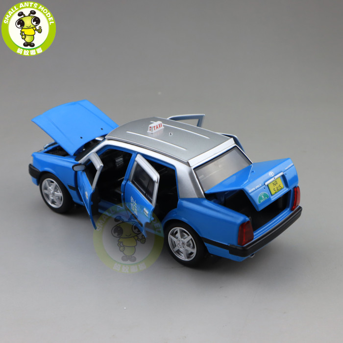 1/32 JACKIEKIM Toyota Crown HongKong Taxi Diecast Model CAR Taxi Toys for kids children Sound Lighting Pull Back gifts
