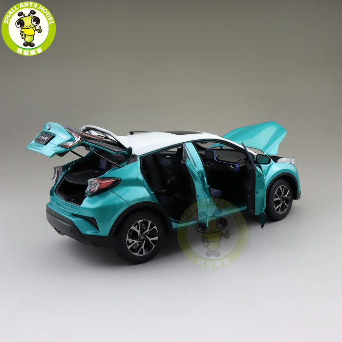 1/18 Toyota CHR C-HR Diecast SUV Car Model TOYS KIDS Boy Girl Gift Blue with White top