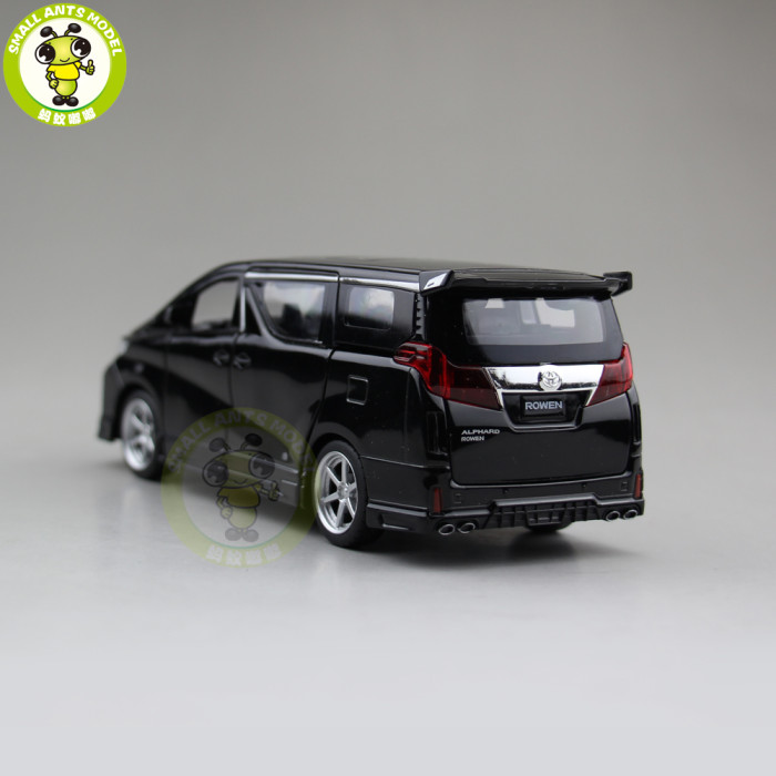 1/32 JACKIEKIM Toyota ALPHARD ROWEN Japan PREMIUM S-grade Diecast Model CAR Toys for kids Sound Lighting Pull Back gifts