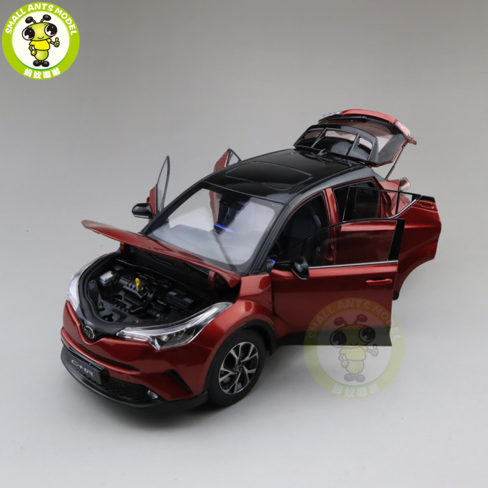 1/18 Toyota CHR C-HR Diecast SUV Car Model TOYS KIDS Boy Girl Gift Red with Black roof