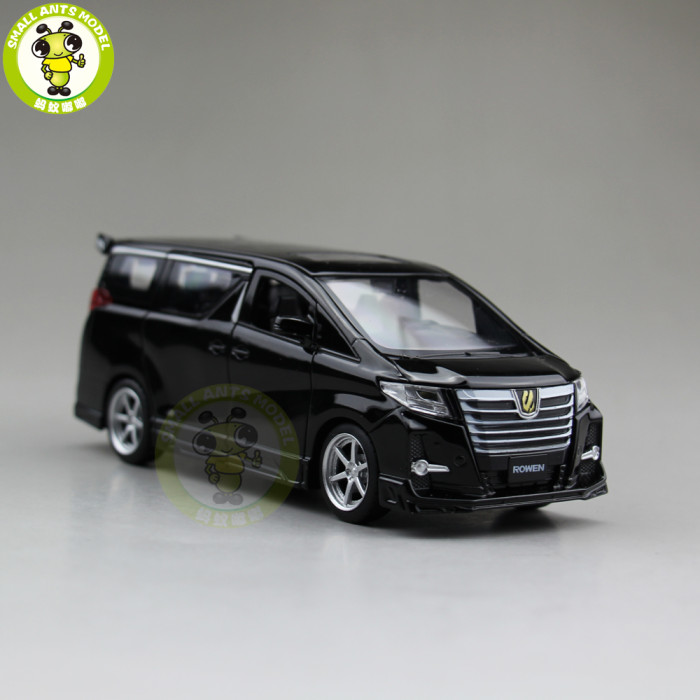 1/32 JACKIEKIM Toyota ALPHARD ROWEN Japan PREMIUM S-grade Diecast Model CAR Toys for kids Sound Lighting Pull Back gifts