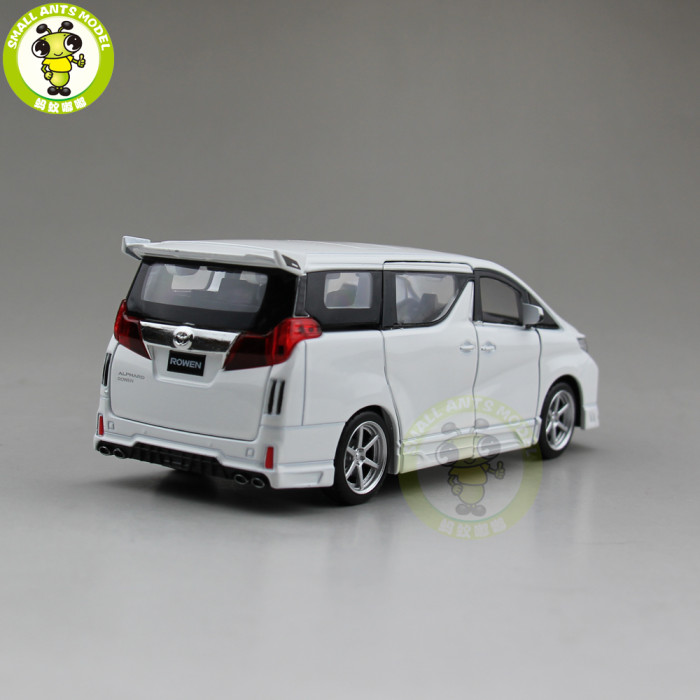1/32 JACKIEKIM Toyota ALPHARD ROWEN Japan PREMIUM S-grade Diecast Model CAR Toys for kids Sound Lighting Pull Back gifts