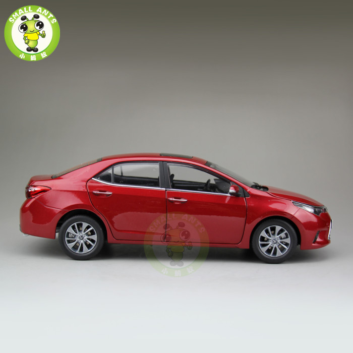 1:18 Toyota Levin Corolla 2014 Diecast Car Model Red Color