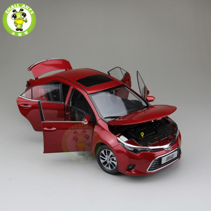 1:18 Toyota Levin Corolla 2014 Diecast Car Model Red Color