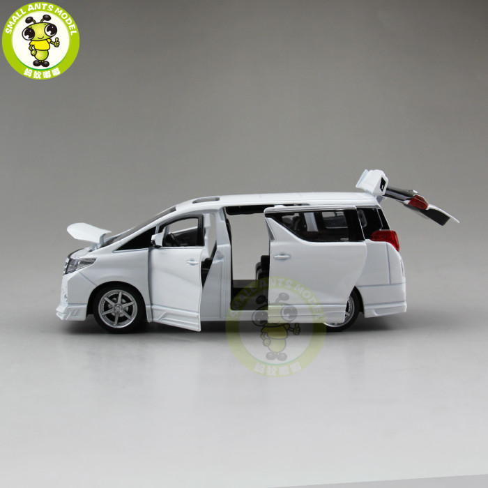 1/32 JACKIEKIM Toyota ALPHARD ROWEN Japan PREMIUM S-grade Diecast Model CAR Toys for kids Sound Lighting Pull Back gifts