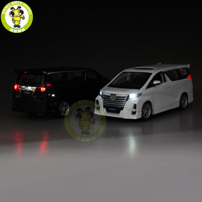 1/32 JACKIEKIM Toyota ALPHARD ROWEN Japan PREMIUM S-grade Diecast Model CAR Toys for kids Sound Lighting Pull Back gifts