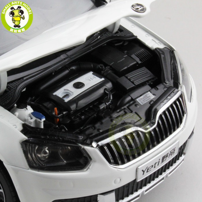 1/18 VW Skoda Yeti SUV Diecast Metal SUV CAR MODEL gift hobby collection White