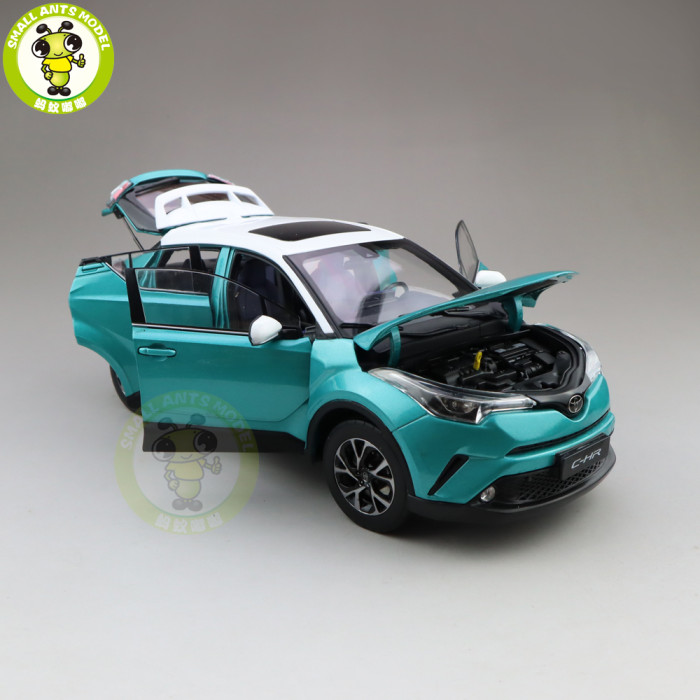 1/18 Toyota CHR C-HR Diecast SUV Car Model TOYS KIDS Boy Girl Gift Blue with White top