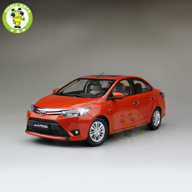 1:18 Toyota New Vios Diecast Car Model Orange Color