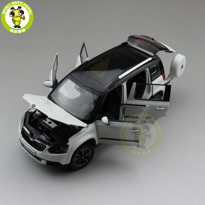 1/18 VW Skoda Yeti SUV Diecast Metal SUV CAR MODEL gift hobby collection White