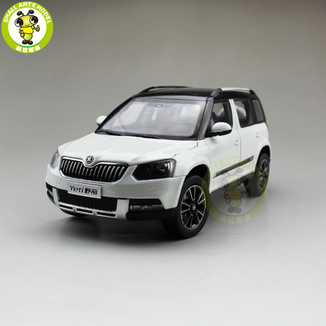 1/18 VW Skoda Yeti SUV Diecast Metal SUV CAR MODEL gift hobby collection White