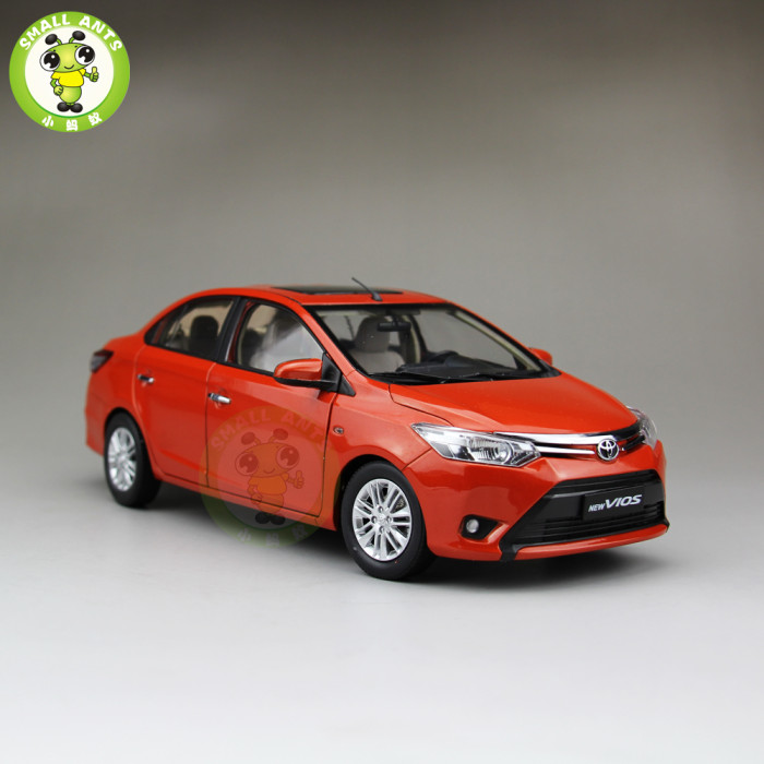 1:18 Toyota New Vios Diecast Car Model Orange Color