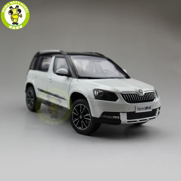1/18 VW Skoda Yeti SUV Diecast Metal SUV CAR MODEL gift hobby collection White