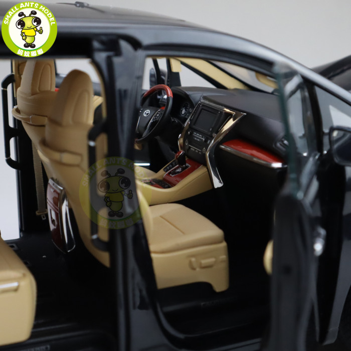 1/18 Toyota ALPHARD MPV Diecast Model CAR Toys kids Boy Girl Gift Collection Black