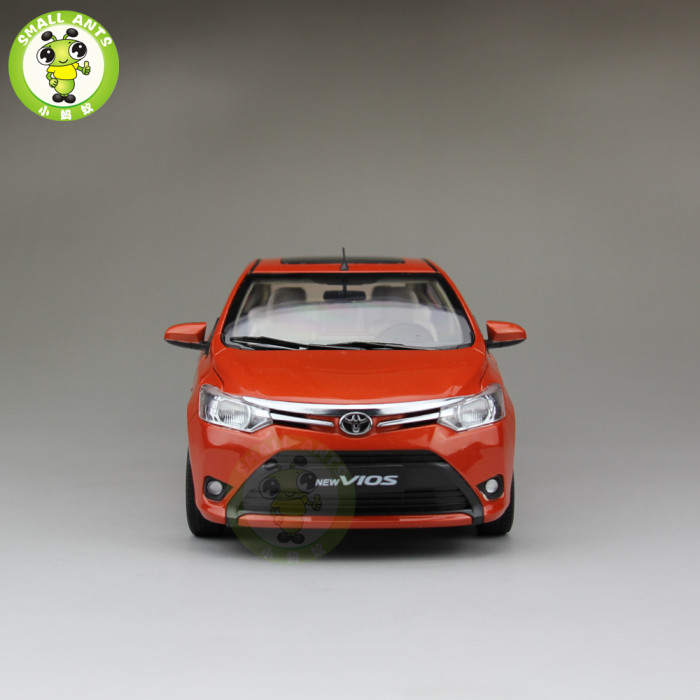 1:18 Toyota New Vios Diecast Car Model Orange Color