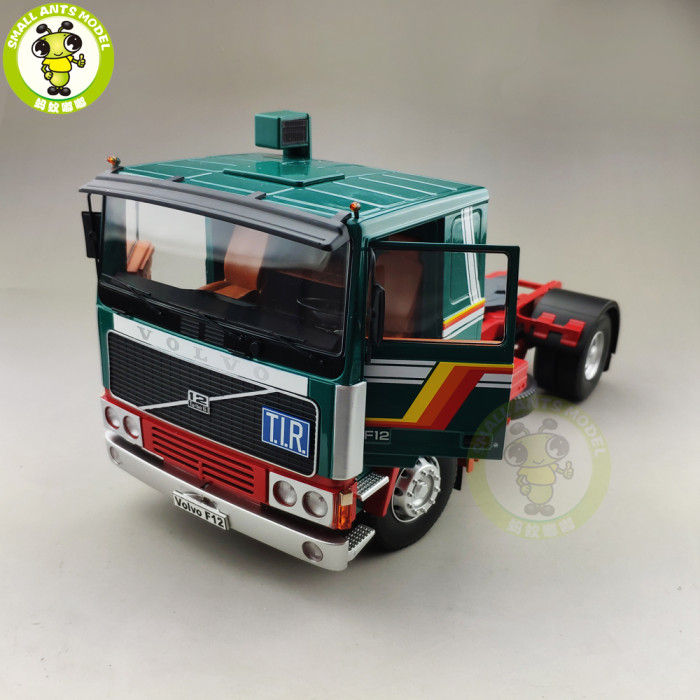 1/18 ROAD KINGS KK Volvo F1220 Tractor Truck 1977 Diecast Car Truck Model Toys for kids Gift Green and Red