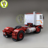 1/18 ROAD KINGS KK Volvo F1220 Tractor Truck 1977 Diecast Car Truck Model Toys for kids Gift White and Red