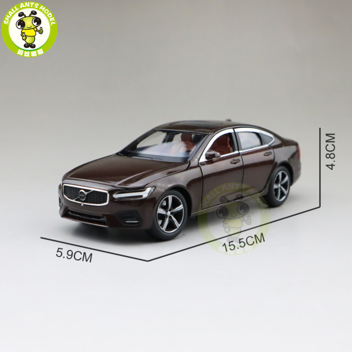 1/32 JACKIEKIM Volvo S90 shock absorption version Diecast Model CAR Toys for kids Boy girl Gifts
