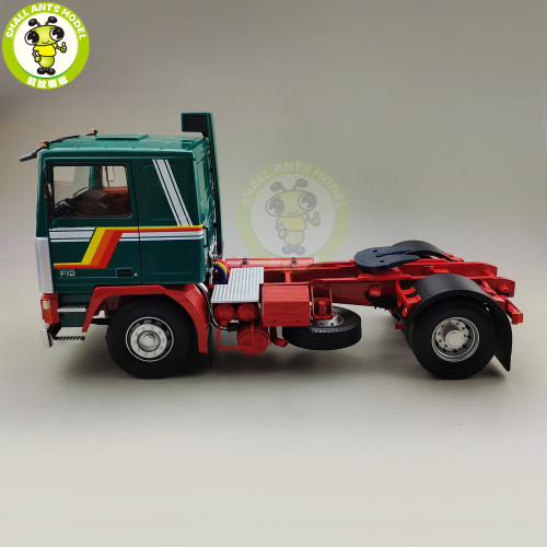 1/18 ROAD KINGS KK Volvo F1220 Tractor Truck 1977 Diecast Car Truck Model Toys for kids Gift Green and Red