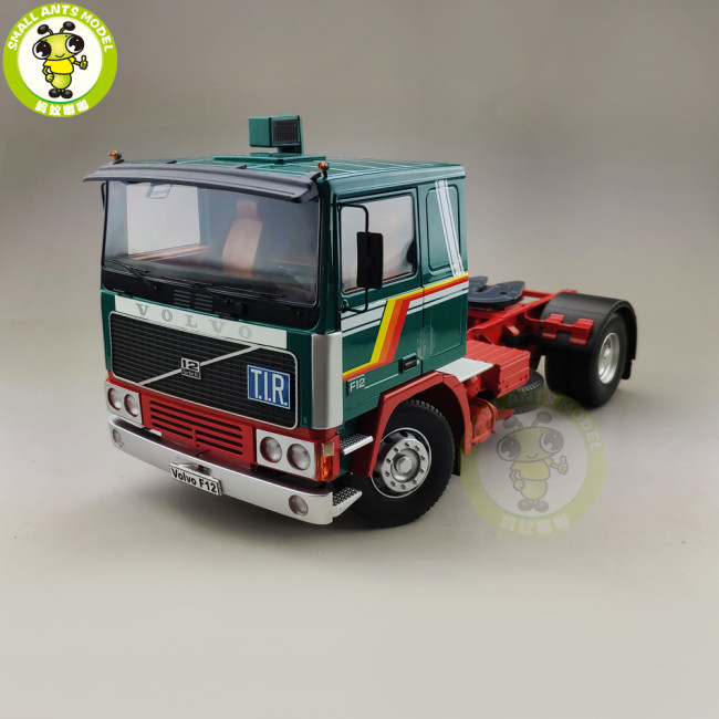 1/18 ROAD KINGS KK Volvo F1220 Tractor Truck 1977 Diecast Car Truck Model Toys for kids Gift Green and Red