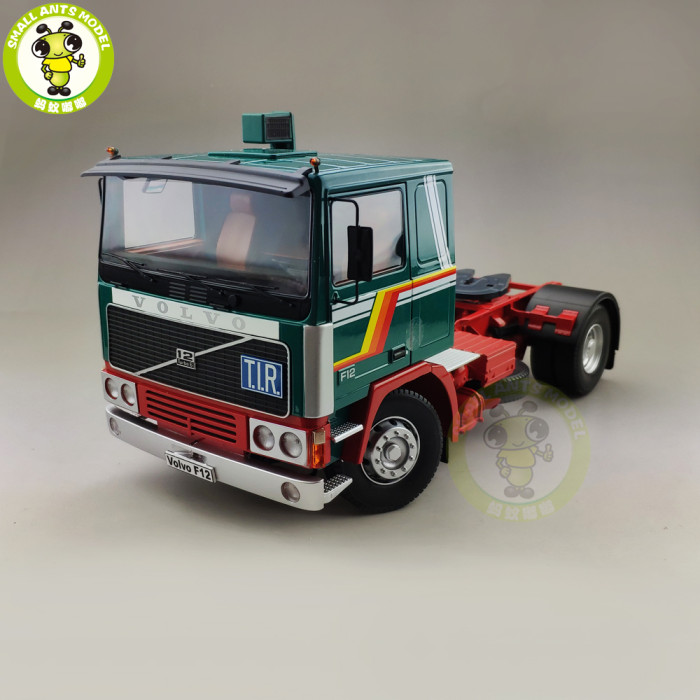 1/18 ROAD KINGS KK Volvo F1220 Tractor Truck 1977 Diecast Car Truck Model Toys for kids Gift Green and Red