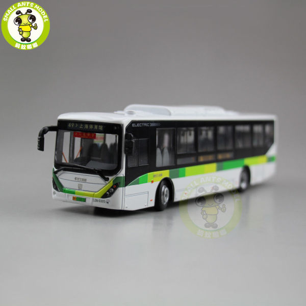 1/64 China Volvo City Bus SWB6128BEV Electric bus Diecast Bus CAR Model Toys