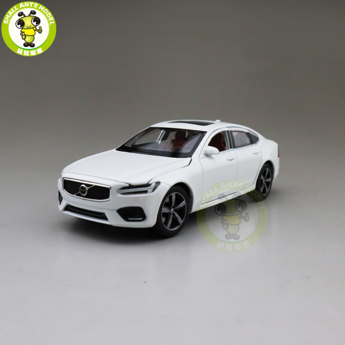 1/32 JACKIEKIM Volvo S90 shock absorption version Diecast Model CAR Toys for kids Boy girl Gifts