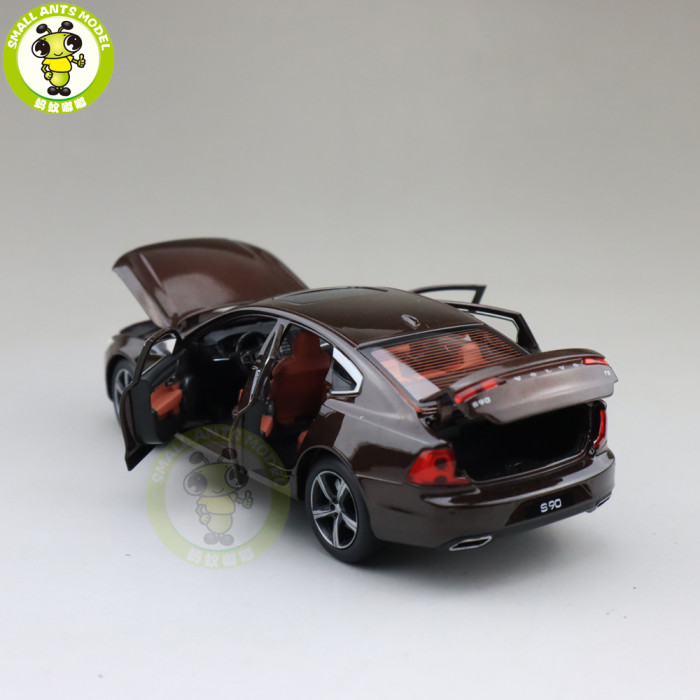 1/32 JACKIEKIM Volvo S90 shock absorption version Diecast Model CAR Toys for kids Boy girl Gifts